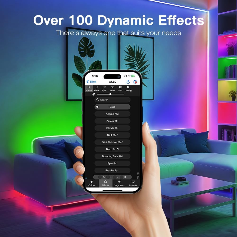 Elite ESP32 WLED LED Strip Controller with Ethernet Music Sound Reactive UART Energy Save Relay 20A Pluggable Fuse DIY Dynamic for WS2811 WS2812 SK6812 WS2815 Digital Addressable RGB IC Strip Light