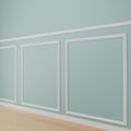 3 PCS Premade Wainscoting Panels Peel and Stick Accent Wall Panels for Interior Wall Decor Easy DIY Build and Batten Chair Rail & Picture Frame Door Decor(24 x 28 in)