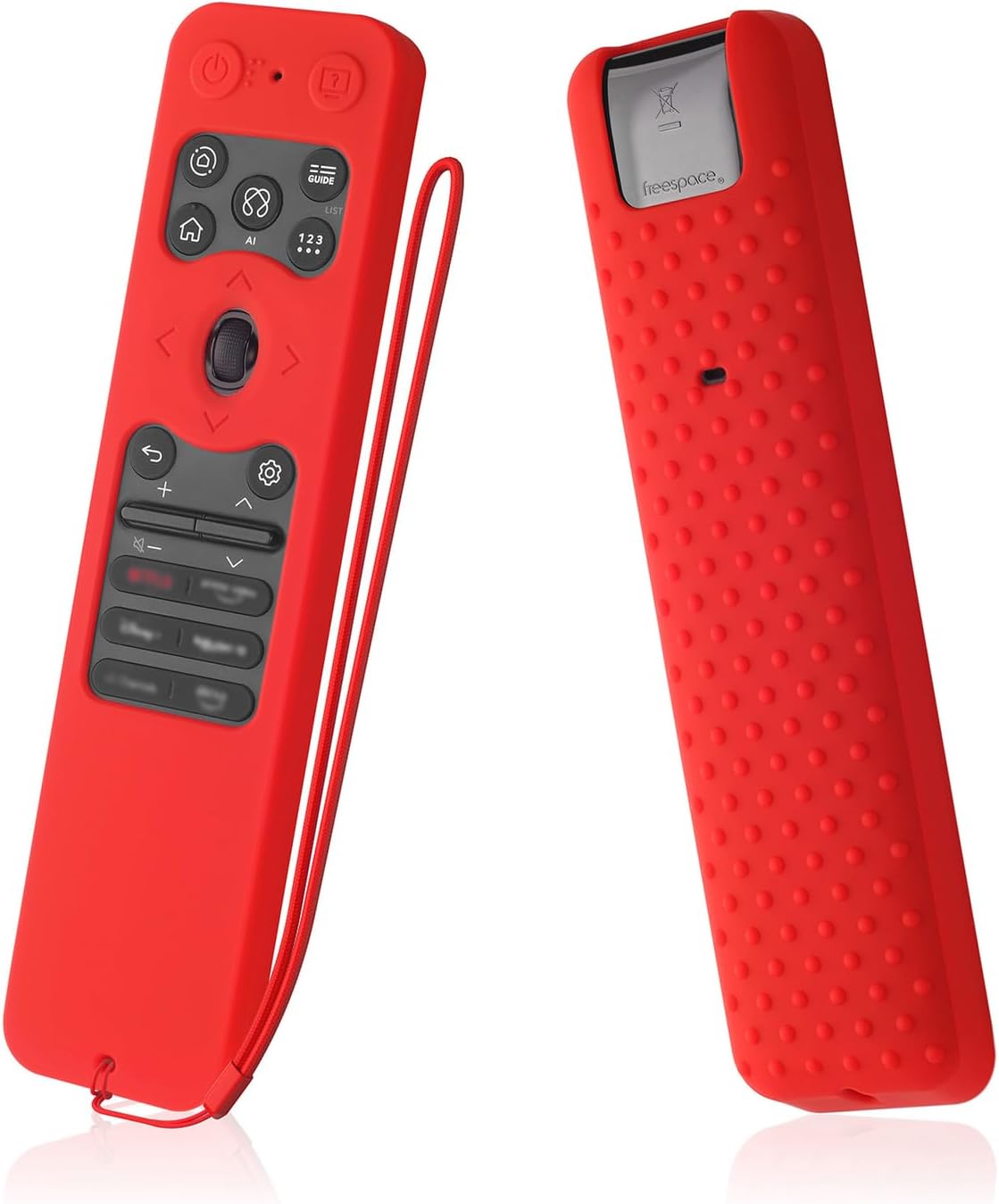 Silicone Case for LG MR25GA Remote Cover Compatible with 2025 LG OLED Smart TV C5 B5 G5 M5 Series Remote Protective Case Cover (red)