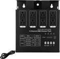 Dmx Dimmer Pack,4 Channel Dmx512 Dimmer Pack， Lighting Controller, Dimmer Pack Suitable for Stage Lighting Control