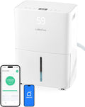 Dehumidifier for Home Basement 34 Pints Max - 2500 Sq.Ft 54 OZ Water Tank Dehumidifier with Drain Hose Smart App-Controlled Dehumidifiers for Basement Bedroom Bathroom Large Room