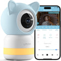 litokam 2K 4MP Security Camera Indoor, 5G/2.4G WiFi Baby Monitor with Camera and Audio, Pet Cam, Cry/Motion Detection, Night Vision, 2-Way Talk, Temp/Humidity Sensor(Can't Connect to Monitor)