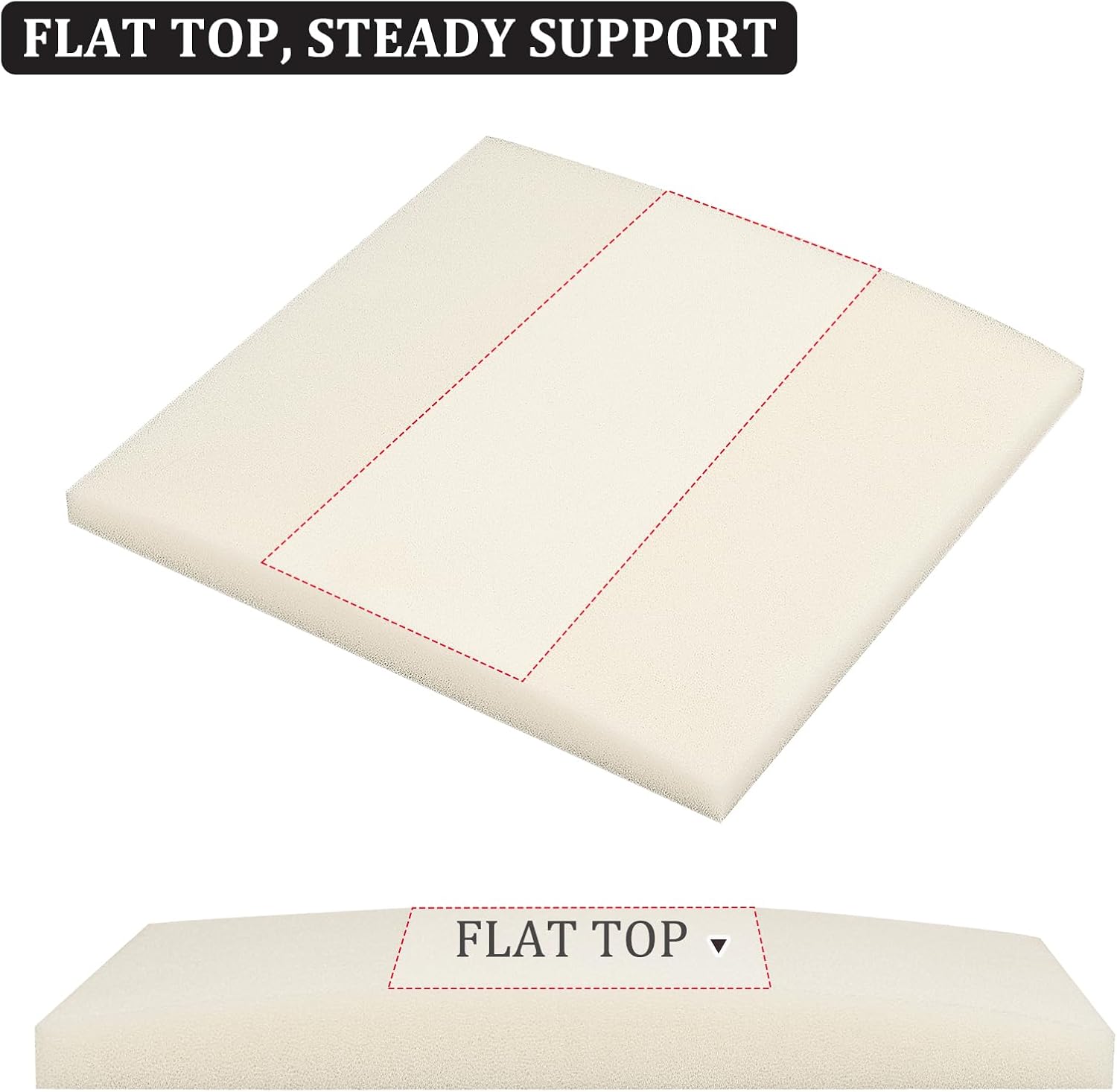 HAVARGO Couch Cushion Support for Outdoor Sagging Seat 20x20x2 Inches Couch Supports for Sagging Cushions, Quick-Drying and High Density Foam Sofa Cushion Support with Anti Slip Mesh Fabric Set of 1