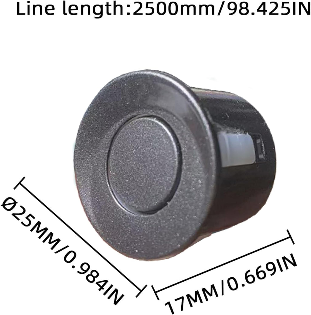 New Feature Rear Parking Sensor with Selectable Distance in Feet, Bidirectional Display Options, and Customizable Numeric Orientation and There are 18 Color Probes to Choose from(Dark Grey)