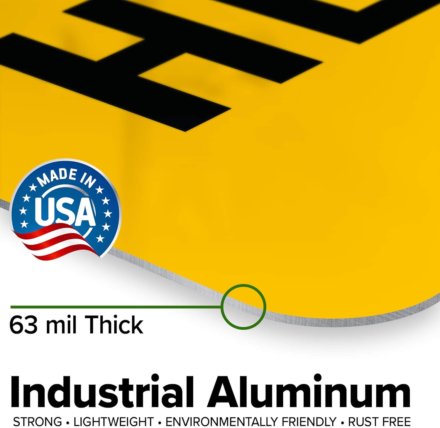 Custom Caution Sign, OSHA Sign, 18x24 Inches, Rust Free .063 Aluminum, Fade Resistant, Made in USA by My Sign Center