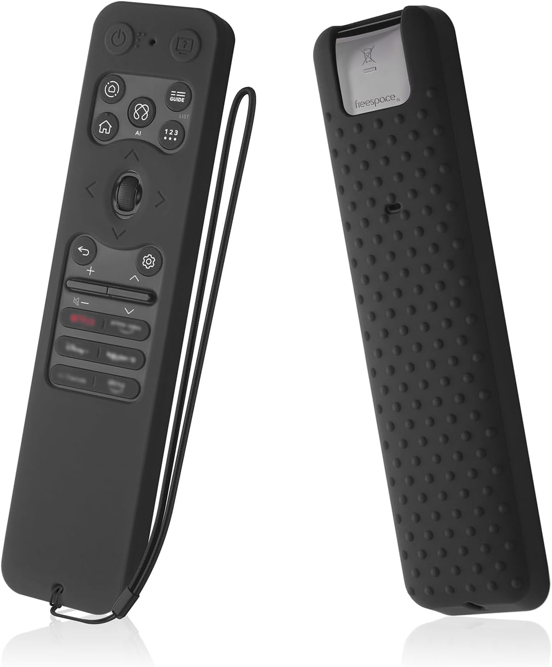 Silicone Case for LG MR25GA Remote Cover Compatible with 2025 LG OLED Smart TV C5 B5 G5 M5 Series Remote Protective Case Cover (Black)