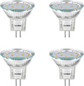 3W MR11 LED Landscape Light Bulbs, Low Voltage 12V 20W Halogen Replacement for Outdoor Landscape Spotlight and Indoor Track Light, GU4 Bi-Pin Base, Soft White 3000K, Non-Dimmable, (Pack of 4)