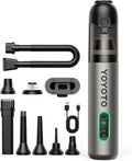 Car Vacuum, Handheld Vacuum Cordless with 21000Pa Powerful Suction & 3 Modes, 4-in-1 Portable Hand Held Mini Vacuum Cleaner Rechargeable, Ultra Light for Car Home Office (Silver)