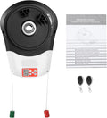 110V 800N 100W Automatic Roller Door Opener, Commercial Garage Electric Roller Shutter Door Opener Anti-Theft Rolling Code Smart Roller Opener Equipped with Two Remote Control for Garage/Shop Doors