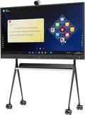 TIBURN R2 75" 4K UHD Smart Board | Smart Digital Whiteboard with TIBURN HQ Eyes S2, 4K Webcam Built-in Mic Auto Framing Auto Tracking