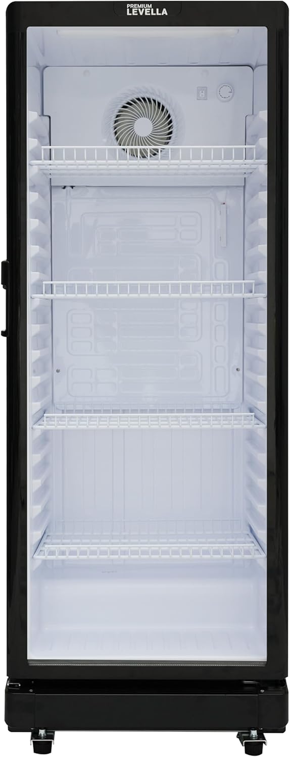 PremiumLevella Glass Door Display Refrigerator 7.1 cu ft Commercial Beverage Cooler Merchandiser