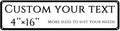 Custom Sign,street signs customized，Double-sided reflective,Aluminum Weatherproof Metal Sign Multiple Sizes, Customize for shops, Business, Workplace, office, Home, Delivery Signs(4 * 16 Inch)