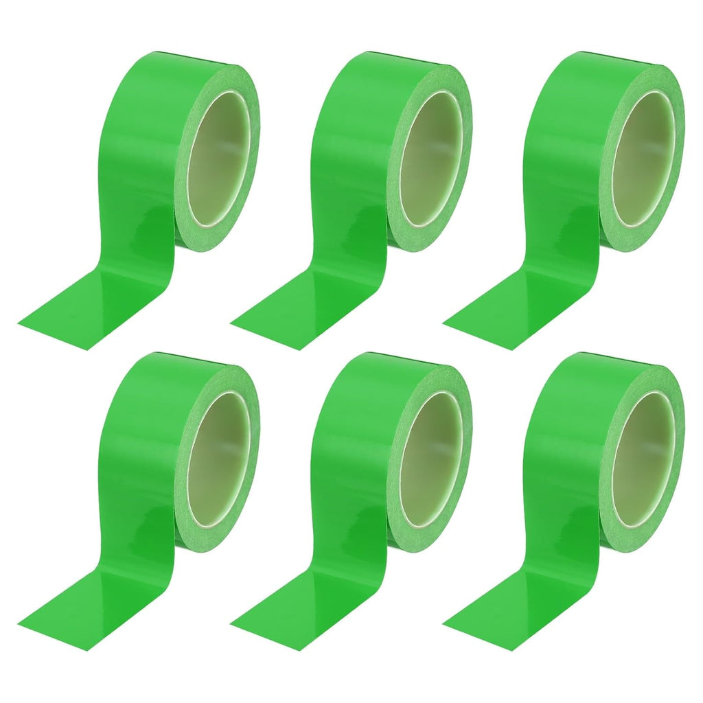PATIKIL Floor Marking Tape 2 Inch x 110 Ft, 6 Pcs Self-Adhesive Warning Safety Tape Caution Stripe for Walls Floors Pipes Equipment Outdoor, Green