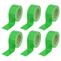 PATIKIL Floor Marking Tape 2 Inch x 110 Ft, 6 Pcs Self-Adhesive Warning Safety Tape Caution Stripe for Walls Floors Pipes Equipment Outdoor, Green