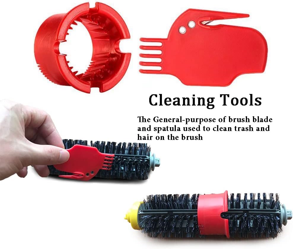 Replacement Parts Kit for iRobot Roomba 600 Series 595 614 650 670 690 692 694 Vacuum Cleaner - Includes Bristle and Flexible Beater Brushes, Filters, Side Brush