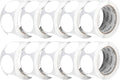 Perco White 2-Inch Perforated Circle Dot Sticker Labels — 10 Rolls, 5,000 Round Stickers — with Permanent Adhesive for Organizing, Color Coding, Bin Labeling, Packaging Alerts—Made in USA