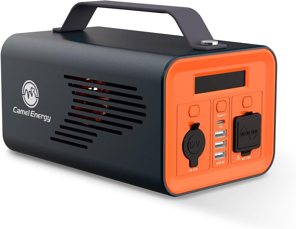 Lifepo4 Power Station 230Wh 200W LiFePO4 Power Generator Multiple Outlets AC Outlet PD 60W Stable Solar Generator for Home Trip Blackout Camping Gear Outdoor Emergency
