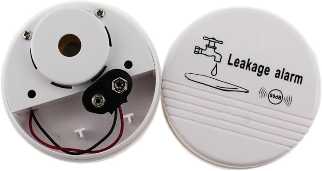 Water Leak Alarm Detectors 90dB Water Sensor Alarms Flood Detector for Basements Bathrooms Laundry Rooms