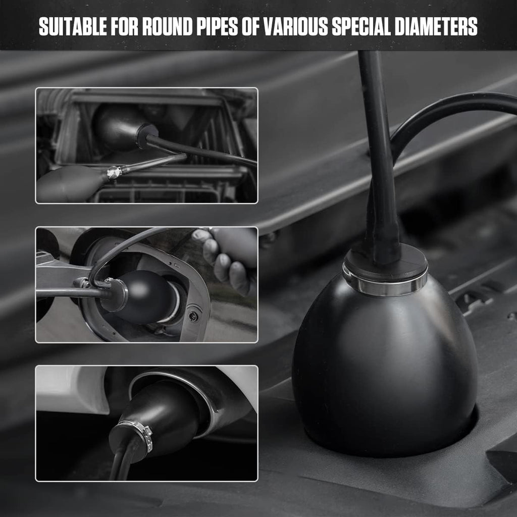 AUTOOL Universal Easy Intake Adapter for 12V Vehicle Pipes Fuel Leakage Detector Diagnositc Tester