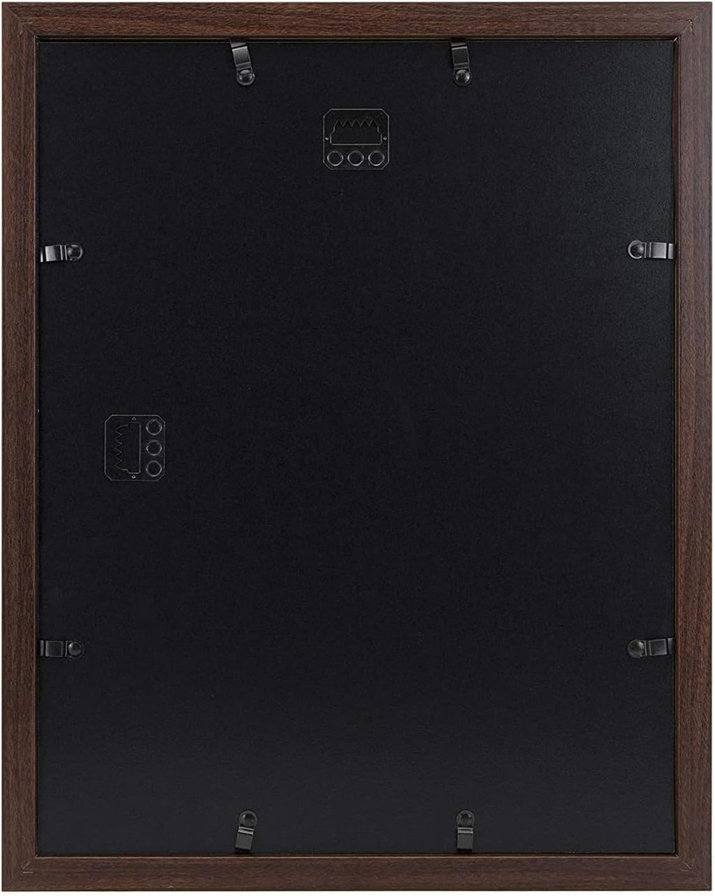 Golden State Art, 11x14 Picture Frame with Mat for 8x10 - High Definition Glass Wall Mounting Horizontal Vertical Display (Brown, 1 Pack)