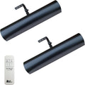 Royal Designs, Inc. Cordless Remote Control LED Picture Light, Dimmable with Timer Function, Black, 10.75 Inches, 2 Pack