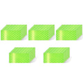 Non Fading Fluorescent Yellow Reflective Stickers 1 inch X 2 inch, Outdoor Waterproof High Visibility Safety Adhesive Reflector (50 Pcs)