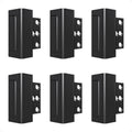 6Pack Home Security Door Reinforcement Lock Childproof, Door Locks for Kids Safety, Door Lock Latch Stopper for Front Door Inside Top of Door, Aluminum Construction Finish