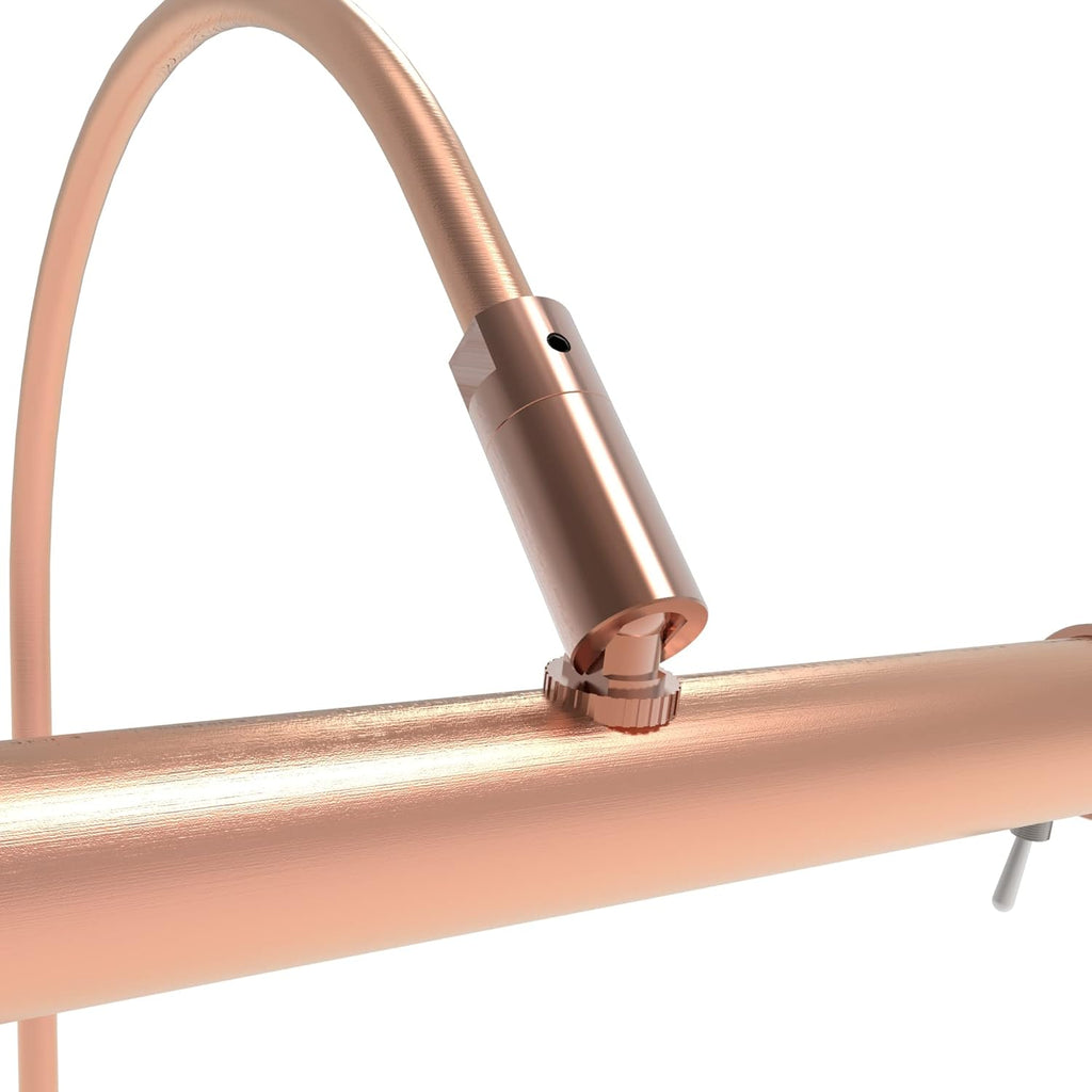 Cocoweb 9 Inch Tru-Slim Copper Picture Light - LED, 2700K, Adjustable Arm, Plug-in, Toggle Switch, Sleek and Compact Design