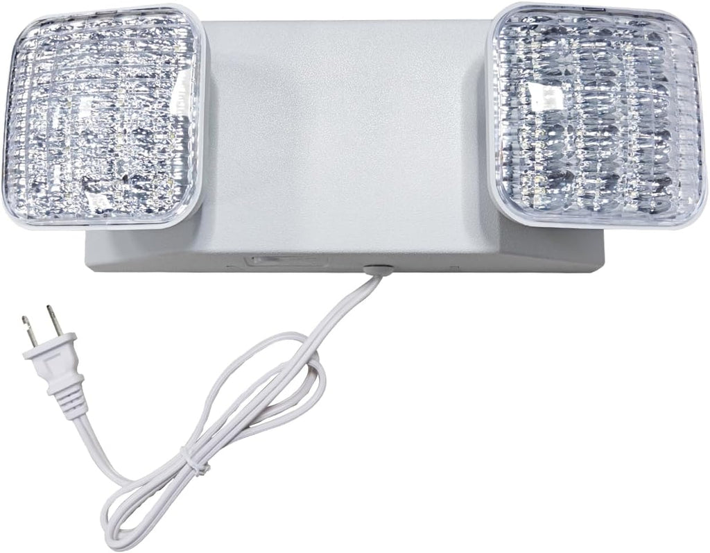 TANLUX LED Emergency Lights with Battery Backup, Commercial Emergency Light Fixtures for Business Home Power Failure Emergency Exit Sign Lighting with 1.0 Meter Plug in Cord AC120V UL Listed