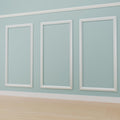 3 PCS Premade Wainscoting Panels Peel and Stick Accent Wall Panels for Interior Wall Decor Easy DIY Build and Batten Chair Rail & Picture Frame Door Decor (12 x 24 in)