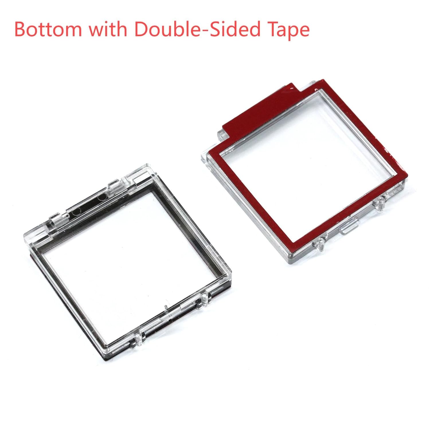 Button Switch Cover, 55mm Dustproof Button Switch Cover Protector with Double-Sided Tape for PC, Computer, Desktop, Industrial Power Switches & Control Panels Square