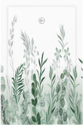 Watercolor Green Leaf Rustic Plant Eucalyptus Flowers Light Switch Cover Plate 1 Gang No Device Blank Electrical Wall Plates Faceplate Decorative Switch Plate for Bed Room Living Room Decor