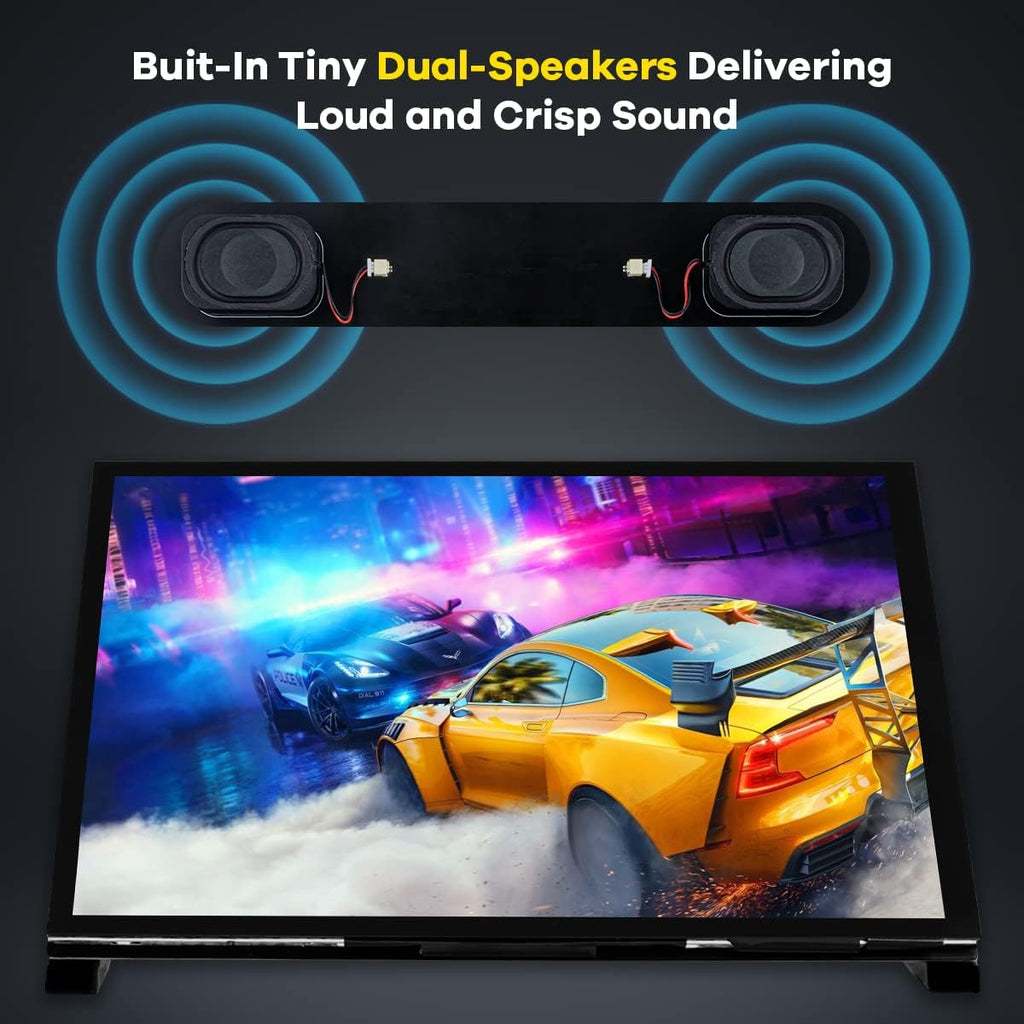 7 Inch IPS LCD Touch Screen Raspberry Pi Monitor Display 1024×600 Capacitive Screen HDMI Monitor Compatible with Raspberry Pi 5/4B/3B+, BB Black, Windows 10 8 7