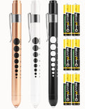 MEUUT 3 Pack Pen Lights for Nurses with 6 Batteries – Medical Penlights Nurse Accessories for Work, Perfect Nursing Student Essentials Medical Supplies for Nurses Doctors EMT Trauma