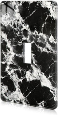 Black White Marble Pattern Acrylic Light Switch Plate Light Switch Cover Switch Plate Decorative Acrylic Wall Plate Single Toggle