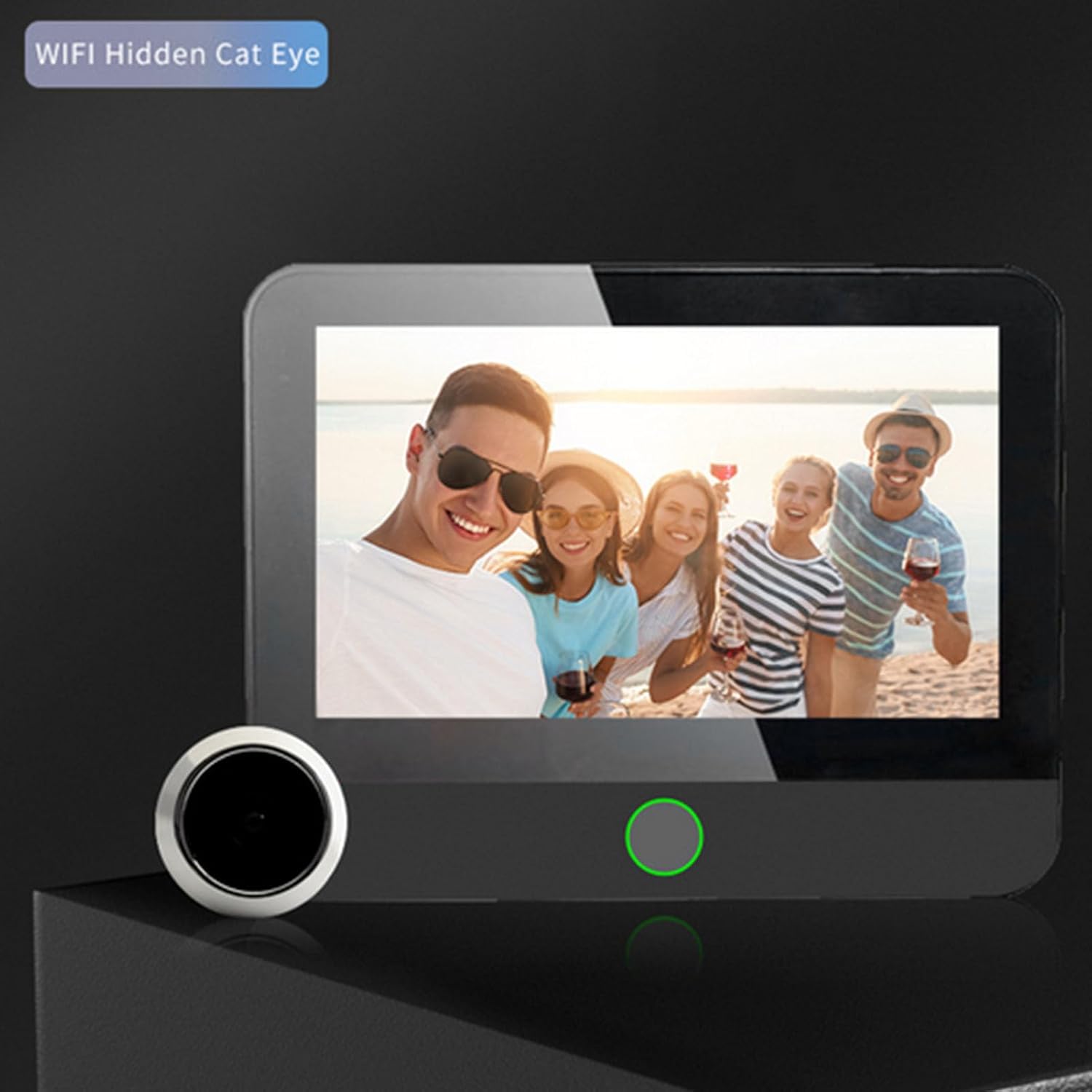 Digital Door Viewer, 1080P Door Peephole Camera with HD Screen, 120° Wide Angle, for TUYA APP, 5000mAh Battery Capacity, for Home Security