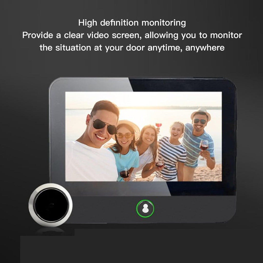 Digital Door Viewer, 1080P Door Peephole Camera with HD Screen, 120° Wide Angle, for TUYA APP, 5000mAh Battery Capacity, for Home Security