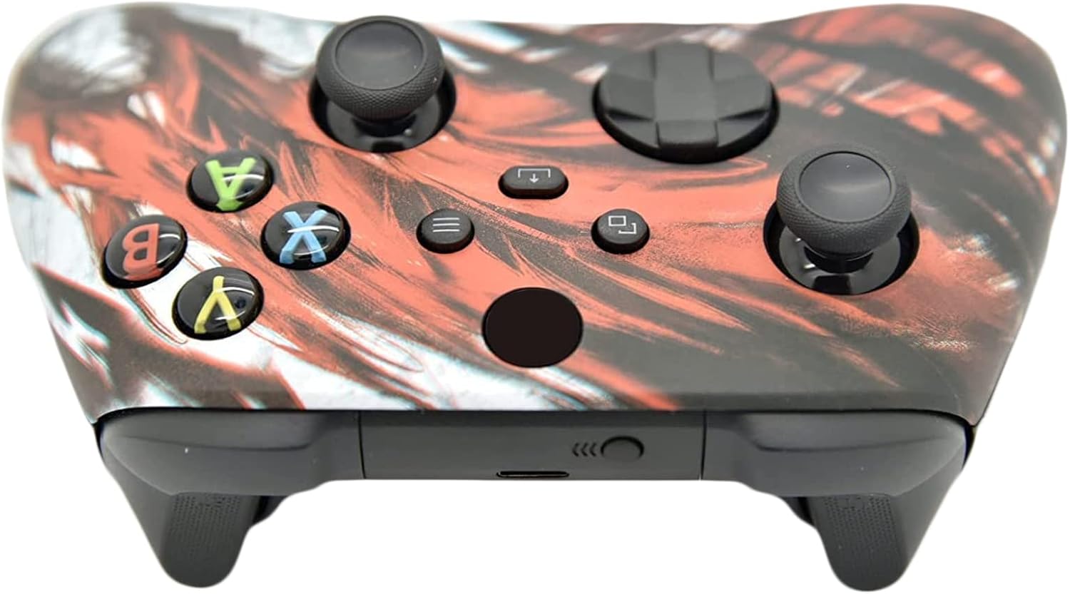 Hand Airbrushed Fade Custom Controller Compatible with Xbox Series X/S & Xbox One (Series X/S Red Dragon)