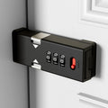 Cabinet Lock，Barn Door Latches,3-Digit Combination Security Locks,Combination Security Lock,for Office File Cabinet,Drawers,Locker,Small Door,Cupboard (1, Black_90 Degree)