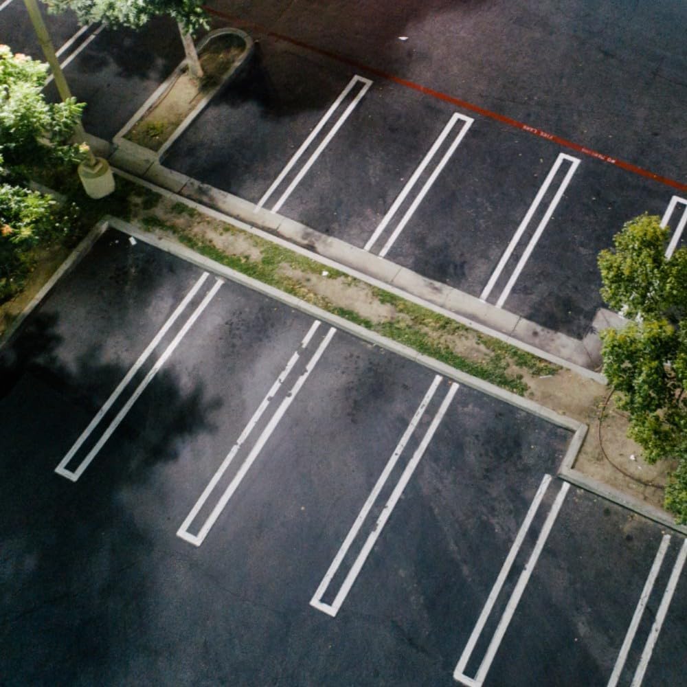 Parking Lot Line Stencil | Part#: 10000313 | 108" W x 4" H | Easily Stripe Your Property | Durable 1/8" PolyTough Lifetime | Heavy-Duty Traffic Paint Stencil | Easy-to-Use Road Marking | Made in USA