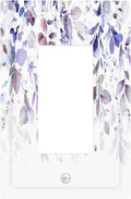 Purple Eucalyptus Watercolor Floral Rustic Leaf Decorative Outlet Covers 1 Gang Single Rocker Light Switch Cover Plate Wall Plates GFCI Faceplate for Farmhouse Home Decor