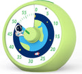 Visual Timer for Kids, 60-Minute Countdown Timer for Classroom Office Kitchen, Desk Timer Kids Time Management Tools with Silent Operation, Pomodoro Time Rainbow Pattern