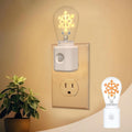 LED Night Light Plug in, Motion Sensor Night Light for Kids, Amber Nightlight, Motion Activated Night Lights for Bathroom, Hallway, Holiday Christmas Decoration, 1-Pack