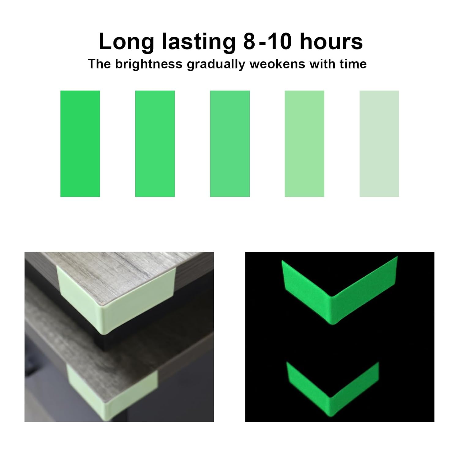 BOMEI PACK Glow in Dark Tape Fluorescent Luminous Tape 1 Pack 1in x 33ft-Bright,Rechargeable,Durable for Indoors and Outdoors Design of DIY Craft Pattern,Creative Decoration,Night time Decorations.