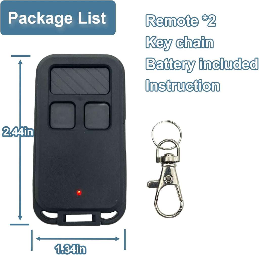 Universal Garage Door Opener Remote, Fit for Liftmaster, Chamberlain, Craftsman Garage Door Openers, Replace 890MAX 893MAX 893LM 370LM 371LM 373LM 971LM 973LM 891LM 3-Button Keyless Wireless Remote