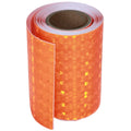 Orange Reflective Tape Outdoor Waterproof 4 inch, High Visibility Industrial Marking Tape, Safety Adhesive Stickers (11 feet)