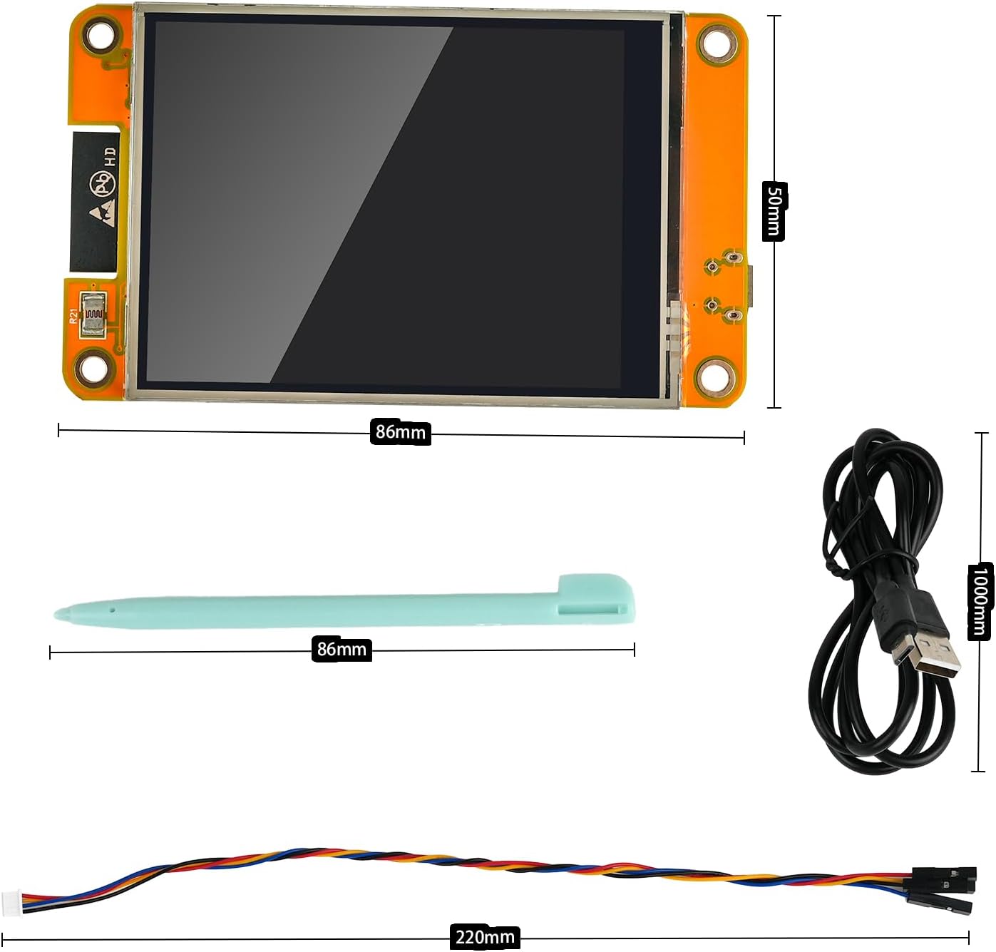 2.8 inch ESP32 Display Module ESP32-2432S028R ILI9341 Resistive Touch Screen WiFi+BT Dual-core Development Board 240X320 TFT LCD Module for Arduino