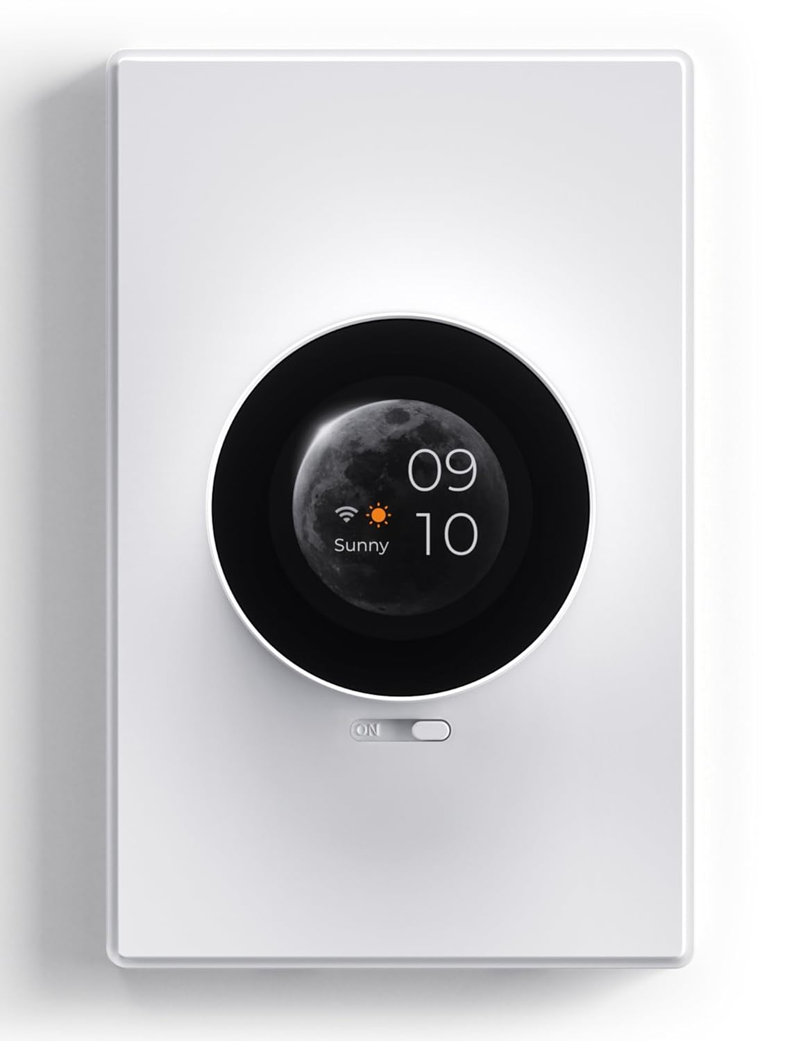 ELEGRP WiFi Smart Rotary Traic Dimmer with 1.8 inch TFT Display Screen, Single Pole, Needs Neutral Wire, 2.4GHz Wi-Fi, Compatible with Alexa and Google Home, No Hub Required, UL Listed, 1 Pack, White