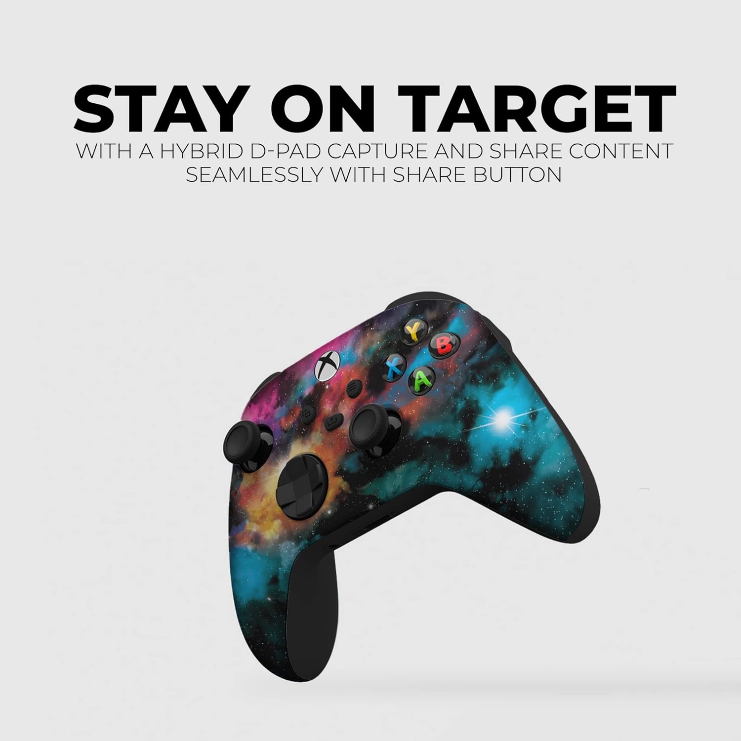 Galaxy Custom X-box Controller Wireless compatible with X-box One/X-box Series X/S by DreamController | Proudly Customized in USA with Permanent HYDRO-DIP Printing(NOT JUST A SKIN) (MODDED)