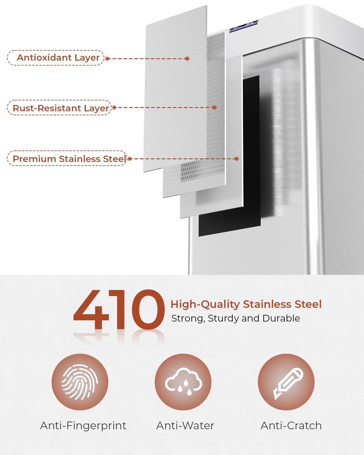 TLSUNNY 21.1 Gallon Motion Sensor Trash Can,Touchless Automatic Garbage Can,Brushed Stainless Steel Smart Bin,with Bag Holder,Soft Close Lid,for Kitchen,Office,RV,Bedroom,Living Room (Silver, 80L)